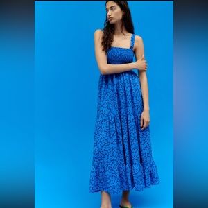 Zara print midi dress